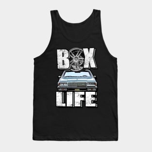 Box Life Lite Blue Car Tank Top